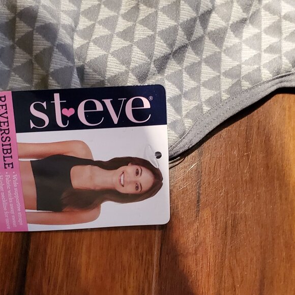 LOT 2 STEVE Madden Sports Bra REVERSIBLE SIZE S/M 1 NWT - Yellow / Blue - Picture 4 of 9